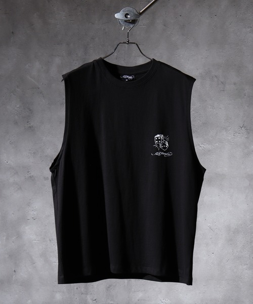 Ed Hardy(エドハーディー)の「ED HARDY ノースリーブTシャツ(Tシャツ/カットソー・メンズ・ブラック系3/ブラック系2/ブラック系4/ブラック系1・L/M)」の5枚目の写真
