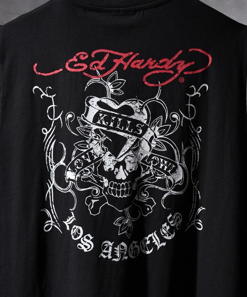 Ed Hardy(エドハーディー)の「ED HARDY ノースリーブTシャツ(Tシャツ/カットソー・メンズ・ブラック系3/ブラック系2/ブラック系4/ブラック系1・L/M)」の14枚目の写真