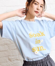 【スザンヌさんコラボ】Suuフラワーロゴ プリントT
