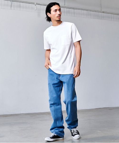 Goodwear(グッドウェア)の「『Goodwear/グッドウェア』吸水速乾ポケット付き半袖Tシャツ(Tシャツ/カットソー・メンズ・ブラック/グレー/スモーキーグリーン系/ホワイト/ネイビー・L/M/XL/S)」の7枚目の写真