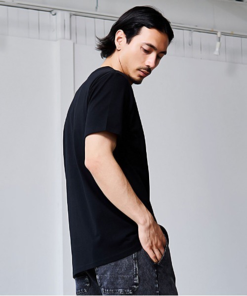 Goodwear(グッドウェア)の「『Goodwear/グッドウェア』吸水速乾ポケット付き半袖Tシャツ(Tシャツ/カットソー・メンズ・ブラック/グレー/スモーキーグリーン系/ホワイト/ネイビー・L/M/XL/S)」の13枚目の写真