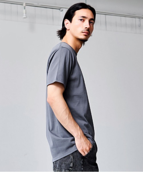 Goodwear(グッドウェア)の「『Goodwear/グッドウェア』吸水速乾ポケット付き半袖Tシャツ(Tシャツ/カットソー・メンズ・ブラック/グレー/スモーキーグリーン系/ホワイト/ネイビー・L/M/XL/S)」の16枚目の写真
