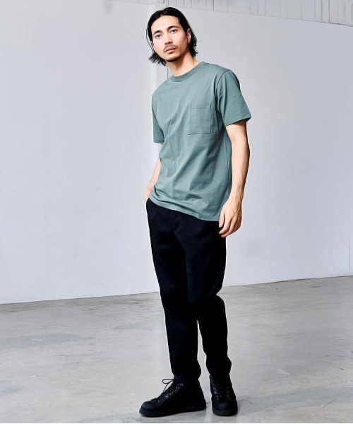 Goodwear(グッドウェア)の「『Goodwear/グッドウェア』吸水速乾ポケット付き半袖Tシャツ(Tシャツ/カットソー・メンズ・ブラック/グレー/スモーキーグリーン系/ホワイト/ネイビー・L/M/XL/S)」の19枚目の写真