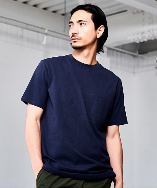 Goodwear(グッドウェア)の「『Goodwear/グッドウェア』吸水速乾ポケット付き半袖Tシャツ(Tシャツ/カットソー・メンズ・ブラック/グレー/スモーキーグリーン系/ホワイト/ネイビー・L/M/XL/S)」の22枚目の写真