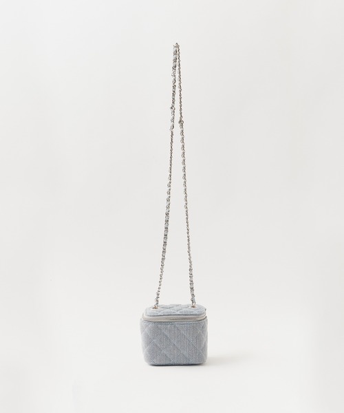 Chick(チック)の「Quilting Square Puch / キルティングスクエアポーチ バニティバッグ(ショルダーバッグ・レディース・ネイビー/ブルー/ブラック・FREE)」の17枚目の写真