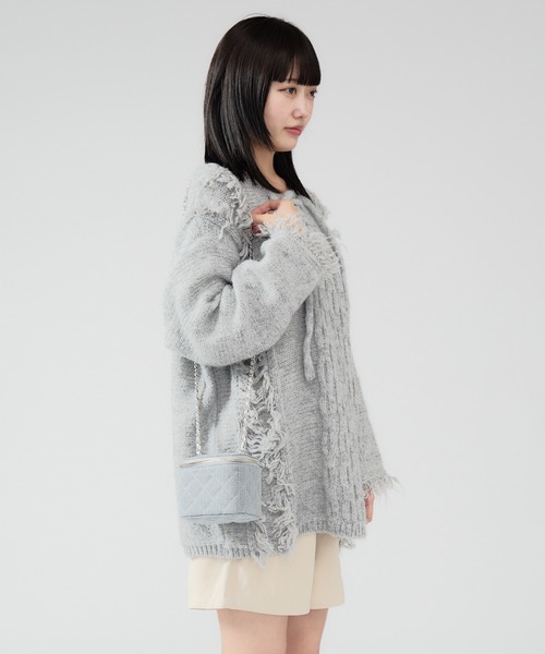 Chick(チック)の「Quilting Square Puch / キルティングスクエアポーチ バニティバッグ(ショルダーバッグ・レディース・ネイビー/ブルー/ブラック・FREE)」の14枚目の写真