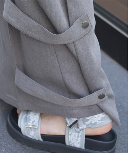 axes femme（アクシーズファム）の「ダブルベルトワイドパンツ（その他パンツ・レディース・チャコール/ネイビー/ブラック・FREE）」の10枚目の写真