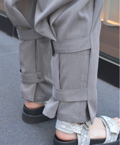 axes femme（アクシーズファム）の「ダブルベルトワイドパンツ（その他パンツ・レディース・チャコール/ネイビー/ブラック・FREE）」の11枚目の写真