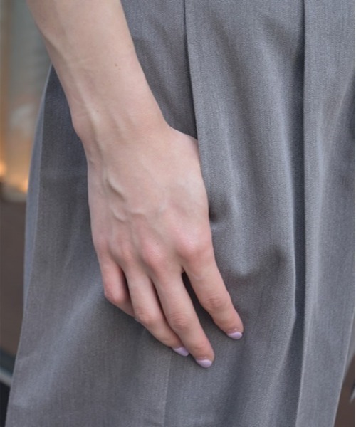 axes femme（アクシーズファム）の「ダブルベルトワイドパンツ（その他パンツ・レディース・チャコール/ネイビー/ブラック・FREE）」の12枚目の写真