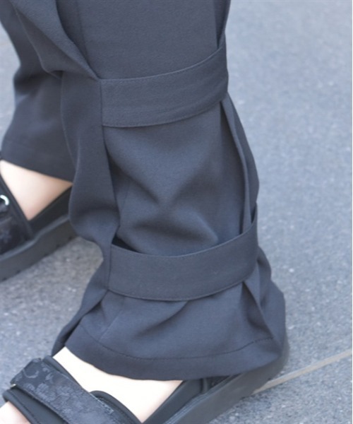 axes femme（アクシーズファム）の「ダブルベルトワイドパンツ（その他パンツ・レディース・チャコール/ネイビー/ブラック・FREE）」の15枚目の写真