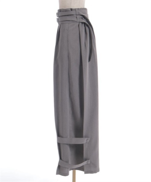 axes femme（アクシーズファム）の「ダブルベルトワイドパンツ（その他パンツ・レディース・チャコール/ネイビー/ブラック・FREE）」の17枚目の写真