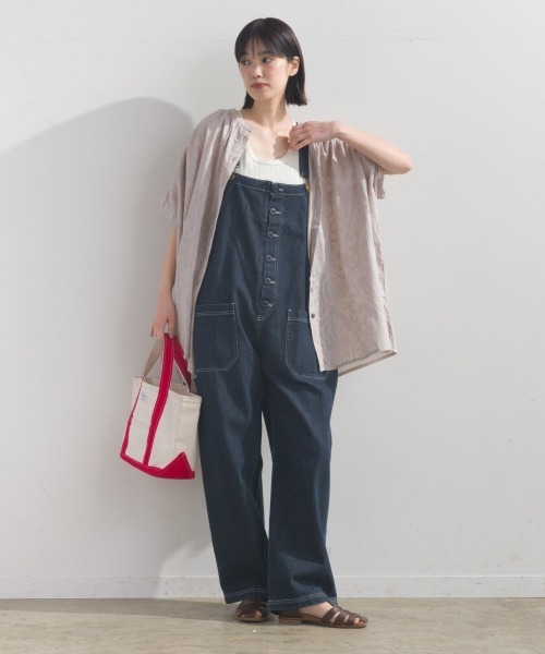 OMNES(オムネス)の「コットンジャガードワイドシルエットシャツ(シャツ/ブラウス・レディース・グレー/ブラック/ホワイト/ブラウン・FREE)」の18枚目の写真