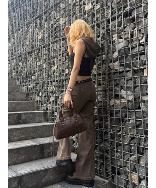 LAGUA GEM（ラグアジェム）の「DOCKING STUDS バッグ（ハンドバッグ・レディース・ブラック/ブラウン・FREE）」の12枚目の写真