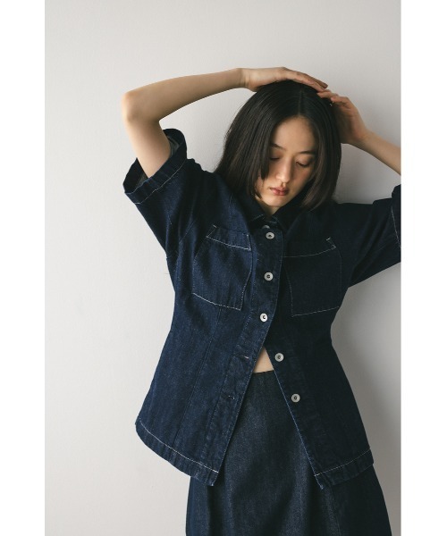 新品未使用】STYLEMIXERのデニムシャツジャケット STYLEMIXER デニム