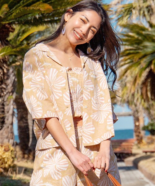 ブラウス シャツ 「Kahiko」SURF＆Palms レイキーシャツ レディース Kahiko】SURF＆Palms レイキーシャツ（シャツ/ブラウス