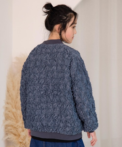 MAKE YOUR DAY（メイクユアデイ）の「シャーリングシアーブルゾン■150.160cm（ブルゾン・キッズ・ブラック/グレー・160/150）」の7枚目の写真