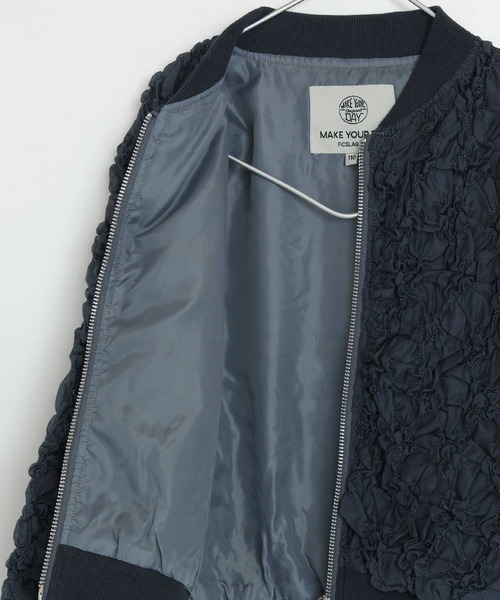 MAKE YOUR DAY（メイクユアデイ）の「シャーリングシアーブルゾン■150.160cm（ブルゾン・キッズ・ブラック/グレー・160/150）」の15枚目の写真