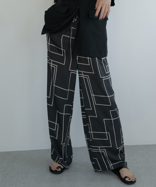 Geometric Easy Pants（その他パンツ）｜anuke（アンヌーク）の