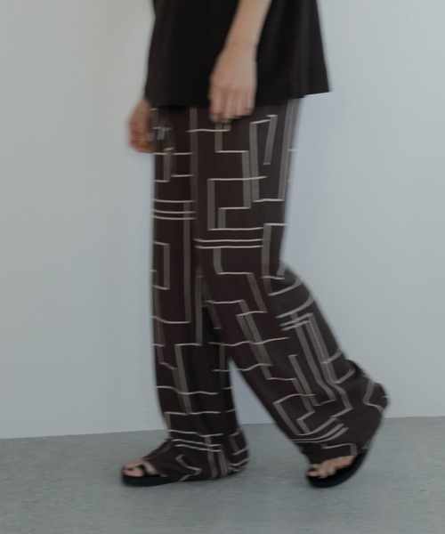 パンツ anuke Geometric Easy Pants ànuke online store（アンヌーク） / Geometric Easy