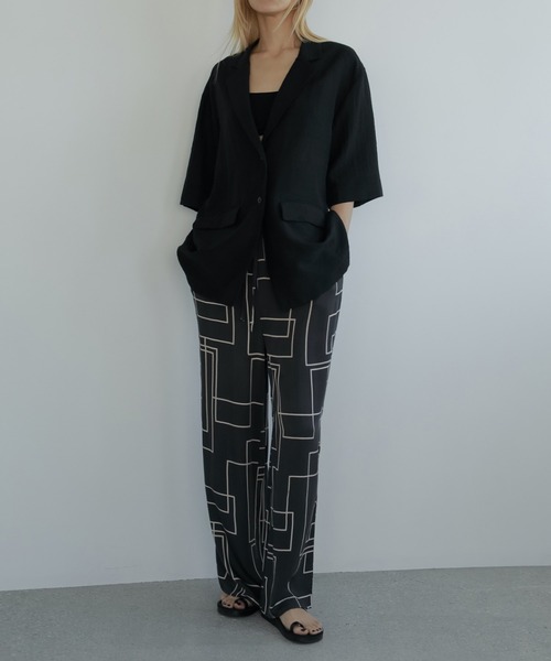 パンツ anuke Geometric Pants ànuke online store（アンヌーク） / Geometric Satin