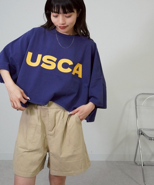 gossara(ゴサラ)の「プリントボリュームT(Tシャツ/カットソー・レディース・ネイビー/アイボリー/チャコール/ブラウン・FREE)」の11枚目の写真