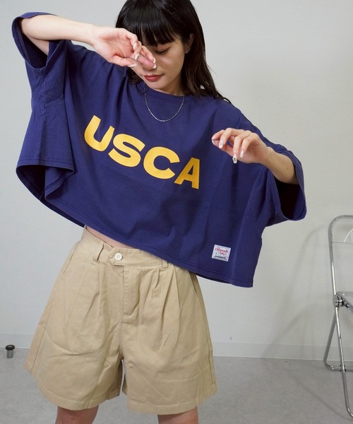 gossara(ゴサラ)の「プリントボリュームT(Tシャツ/カットソー・レディース・ネイビー/アイボリー/チャコール/ブラウン・FREE)」の12枚目の写真