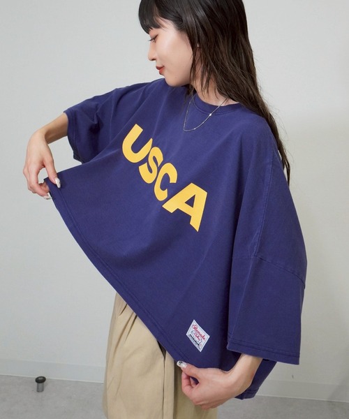 gossara(ゴサラ)の「プリントボリュームT(Tシャツ/カットソー・レディース・ネイビー/アイボリー/チャコール/ブラウン・FREE)」の14枚目の写真