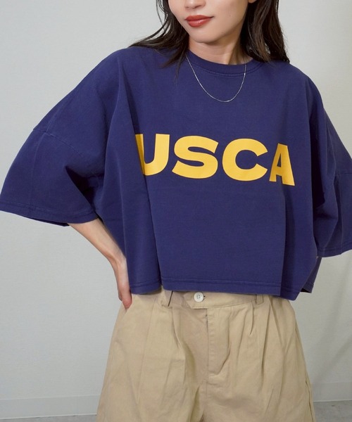 gossara(ゴサラ)の「プリントボリュームT(Tシャツ/カットソー・レディース・ネイビー/アイボリー/チャコール/ブラウン・FREE)」の15枚目の写真