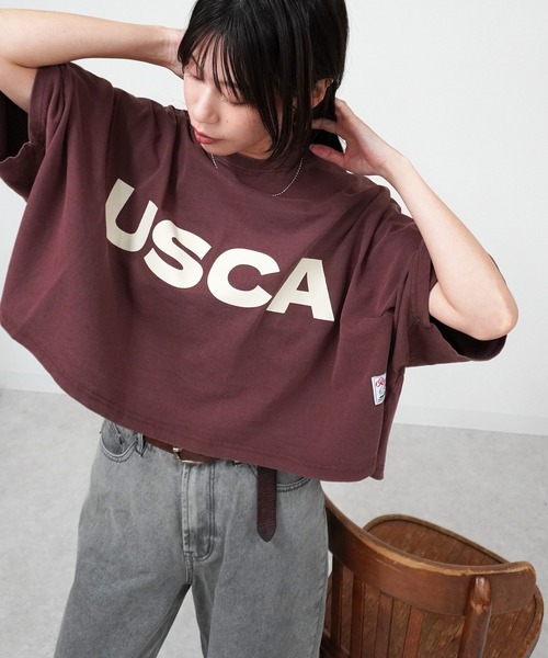 gossara(ゴサラ)の「プリントボリュームT(Tシャツ/カットソー・レディース・ネイビー/アイボリー/チャコール/ブラウン・FREE)」の18枚目の写真
