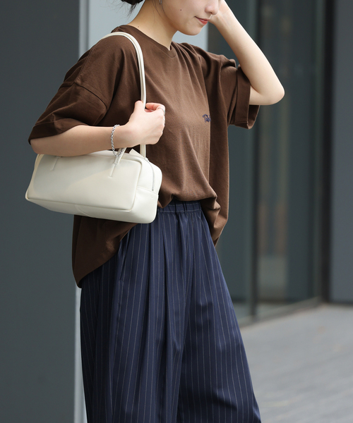 25AW新作］刺繍ロゴハーフスリーブT（Tシャツ/カットソー