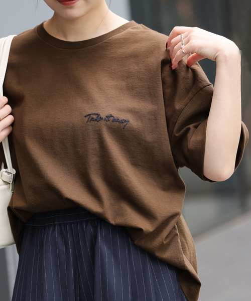 【限定価格】JOURNAL STANDARD relume 刺繍ロゴTシャツ relume刺繍ロゴTEE（Tシャツ／カットソー）｜JOURNAL STANDARD
