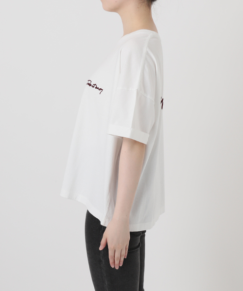 25AW新作］刺繍ロゴハーフスリーブT（Tシャツ/カットソー