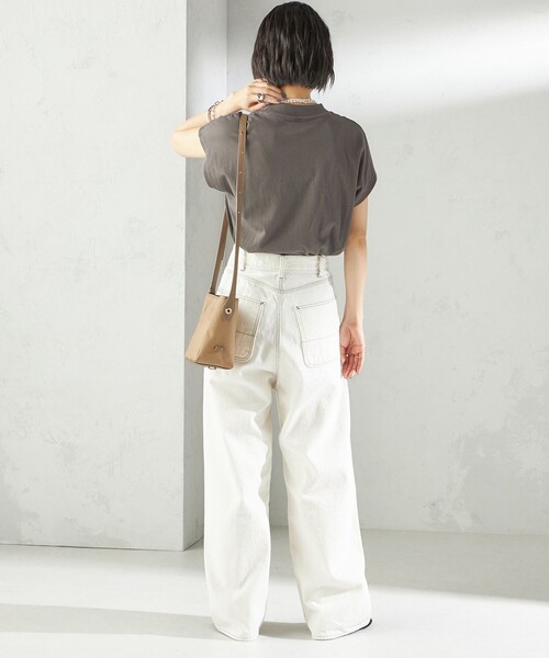 Beau're(ヴュレ)の「BEAURE: キャンバス ミニ バケツ バッグ(ショルダーバッグ・レディース・ベージュ/ブラック/オフホワイト・ONE SIZE)」の19枚目の写真