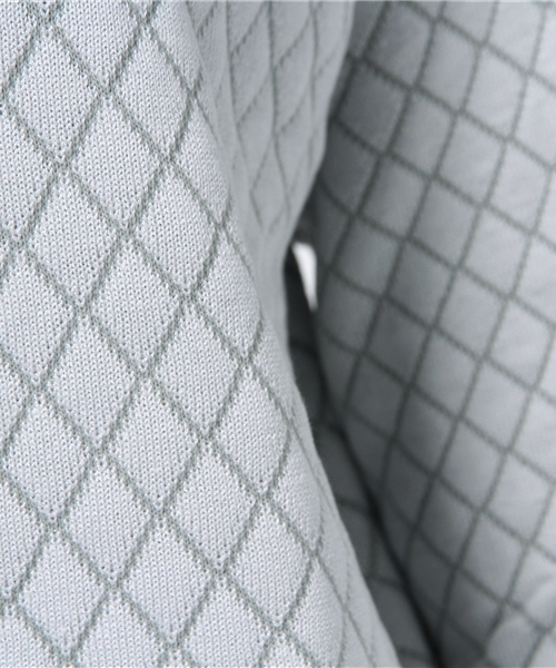 SEVENDAYS=SUNDAY（セブンデイズサンデイ）の「１２Ｇダイヤ柄ジャガードプルオーバー（ニット/セーター・レディース・杢グレー/オートミール/ネイビー/カーキ・LARGE/MEDIUM）」の10枚目の写真