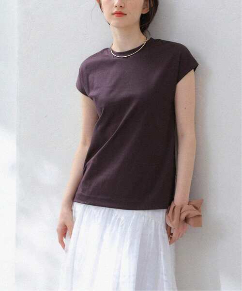 La TOTALITE（ラトータリテ）の「《追加》【洗える】スムースハイネックプルオーバー（Tシャツ/カットソー・レディース・ホワイト/ブラウン/ボルドー・FREE）」の3枚目の写真