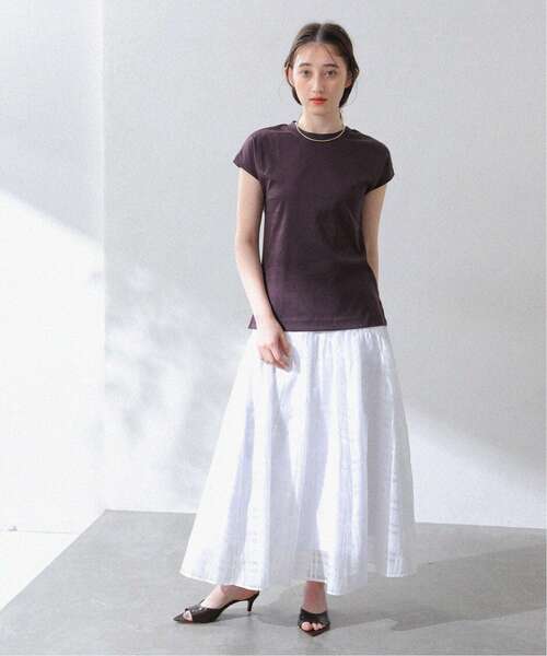 La TOTALITE（ラトータリテ）の「《追加》【洗える】スムースハイネックプルオーバー（Tシャツ/カットソー・レディース・ホワイト/ブラウン/ボルドー・FREE）」の13枚目の写真