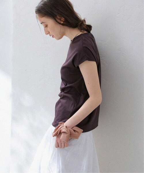 La TOTALITE（ラトータリテ）の「《追加》【洗える】スムースハイネックプルオーバー（Tシャツ/カットソー・レディース・ホワイト/ブラウン/ボルドー・FREE）」の16枚目の写真