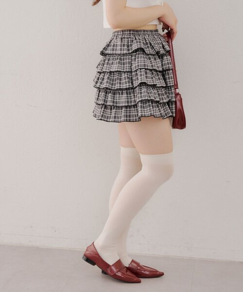 Another Branch olive des olive（アナザーブランチオリーブデオリーブ）の「【＠may_81oセレクト】アソートフリフリミニスカート（スカート・レディース・ブラック/レオパード/ドット/チェック・FREE）」の20枚目の写真