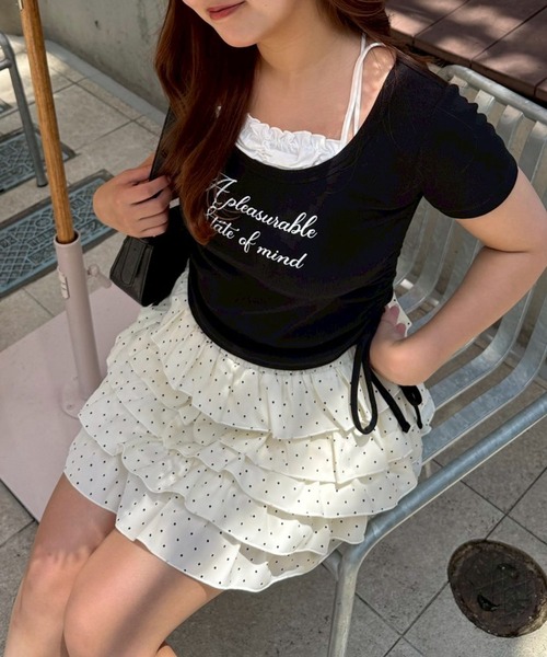 Another Branch olive des olive（アナザーブランチオリーブデオリーブ）の「【＠may_81oセレクト】アソートフリフリミニスカート（スカート・レディース・ブラック/レオパード/ドット/チェック・FREE）」の7枚目の写真