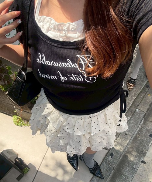 Another Branch olive des olive（アナザーブランチオリーブデオリーブ）の「【＠may_81oセレクト】アソートフリフリミニスカート（スカート・レディース・ブラック/レオパード/ドット/チェック・FREE）」の9枚目の写真