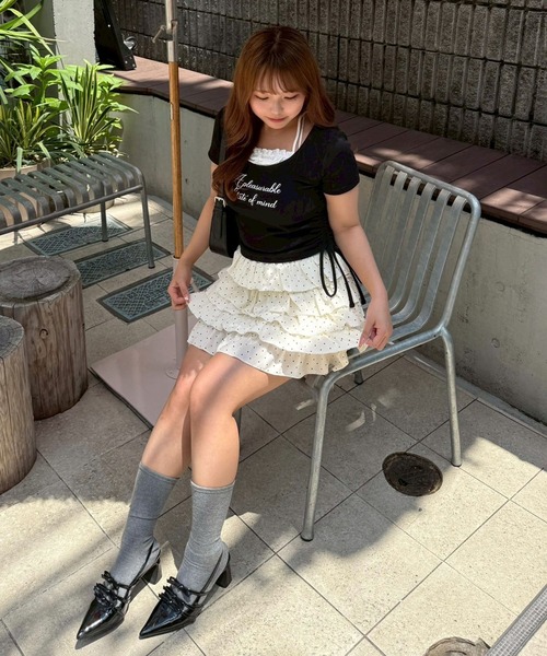 Another Branch olive des olive（アナザーブランチオリーブデオリーブ）の「【＠may_81oセレクト】アソートフリフリミニスカート（スカート・レディース・ブラック/レオパード/ドット/チェック・FREE）」の8枚目の写真