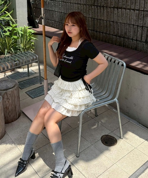 Another Branch olive des olive（アナザーブランチオリーブデオリーブ）の「【＠may_81oセレクト】アソートフリフリミニスカート（スカート・レディース・ブラック/レオパード/ドット/チェック・FREE）」の11枚目の写真