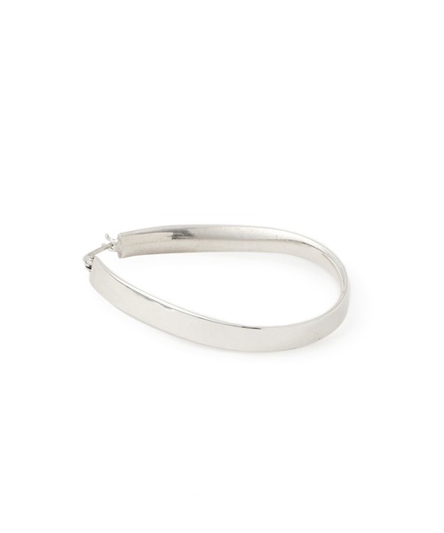 ADAM ET ROPE'（アダムエロペ）の「【EO（イオ）】Oval hoop pierce（ピアス（両耳用）・レディース・シルバー・FREE）」の6枚目の写真