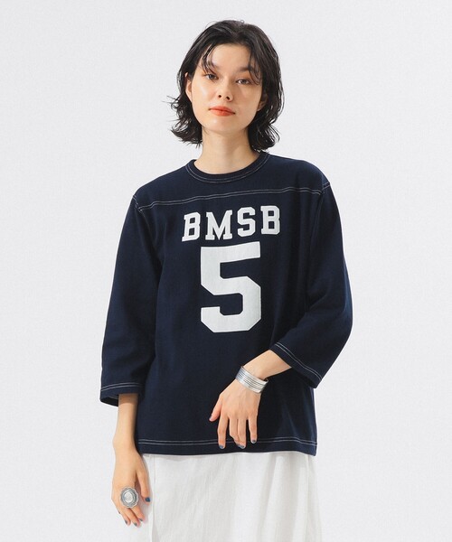 BEAMS BOY（ビームスボーイ）の「【ビームスの百名品】テンジク フットボール 3/4 Tシャツ（Tシャツ/カットソー・レディース・グレー/ホワイト/パープル/ネイビー・1/2）」の8枚目の写真