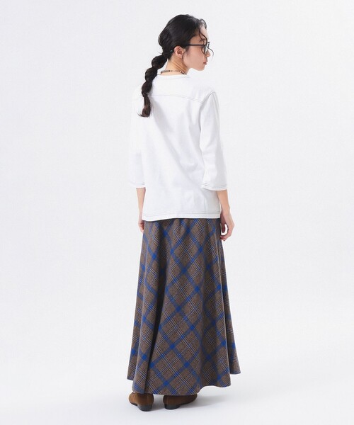 BEAMS BOY（ビームスボーイ）の「【ビームスの百名品】テンジク フットボール 3/4 Tシャツ（Tシャツ/カットソー・レディース・グレー/ホワイト/パープル/ネイビー・1/2）」の11枚目の写真