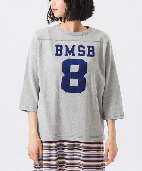BEAMS BOY(ビームスボーイ)の「テンジク フットボール 3/4 Tシャツ(Tシャツ/カットソー・レディース・グレー/ホワイト/パープル/ネイビー・1/2)」の21枚目の写真