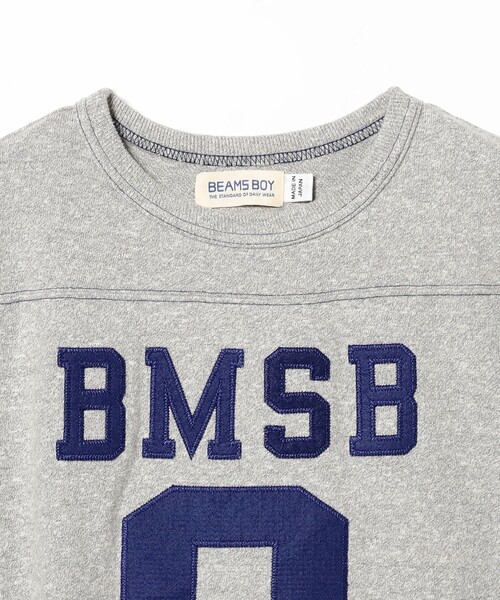 BEAMS BOY(ビームスボーイ)の「テンジク フットボール 3/4 Tシャツ(Tシャツ/カットソー・レディース・グレー/ホワイト/パープル/ネイビー・1/2)」の20枚目の写真