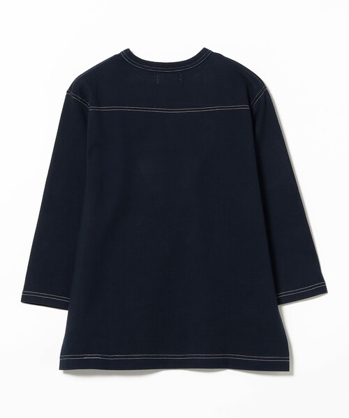 BEAMS BOY(ビームスボーイ)の「テンジク フットボール 3/4 Tシャツ(Tシャツ/カットソー・レディース・グレー/ホワイト/パープル/ネイビー・1/2)」の15枚目の写真