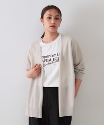 OPAQUE.CLIP | ミドル丈トッパーニットカーディガン【洗濯機洗い可/接触冷感/抗ピル】(カーディガン/ボレロ)