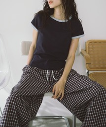 duei（デュイ）の「チェックイージーワイドパンツ（その他パンツ）」